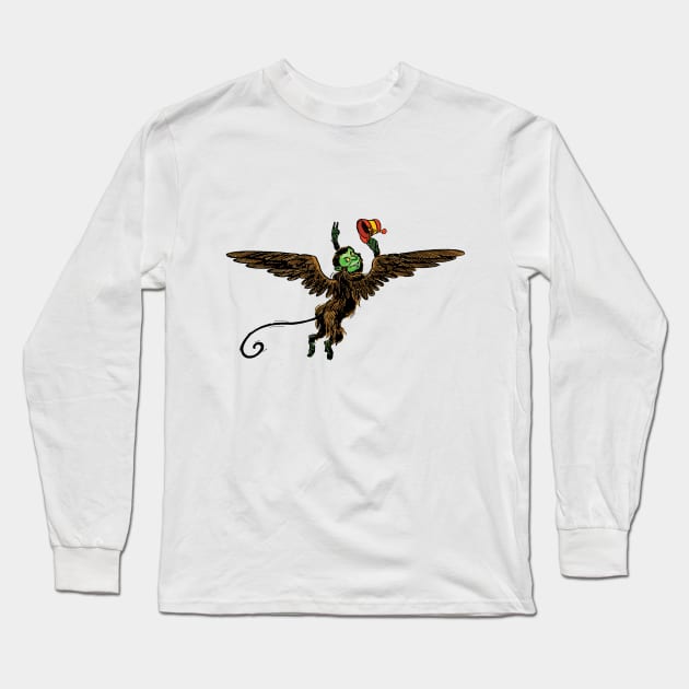 Wizard of Oz Flying Monkey Long Sleeve T-Shirt by MasterpieceCafe